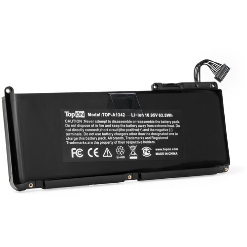 Аккумулятор для ноутбука Apple MacBook 13 A1331 Series. 10.8V 5350mAh 58Wh. PN: A1331, 020-6580-A аккумуляторная батарея a1342 для ноутбуков apple a1342 10 8v 58wh topon