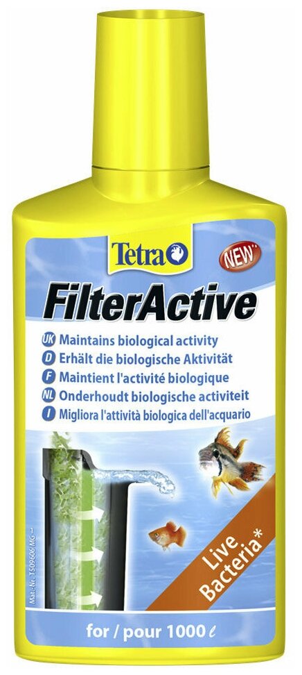 Tetra FilterActive кондиционер для поддержания биологической среды 100 мл - фотография № 11