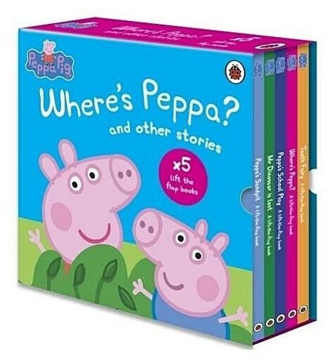 Peppa Pig Where's Peppa and other stories (5-book set) - фото №1