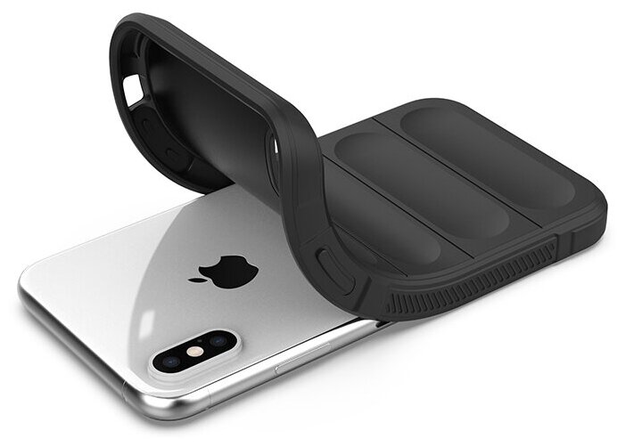 Противоударный чехол Flexible Case для iPhone XS Max черный