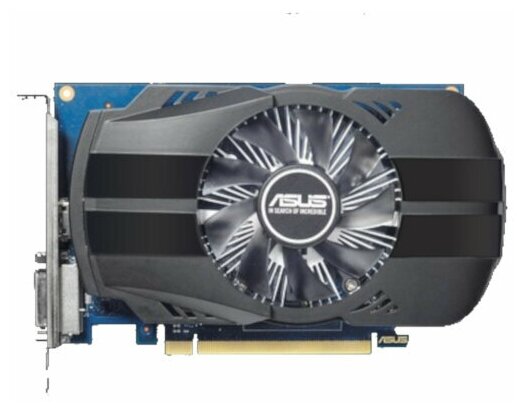 Видеокарта ASUS GeForce GT 1030 1278Mhz PCI-E 3.0 2048Mb 6008Mhz 64 bit DVI HDMI HDCP PH-GT1030-O2G