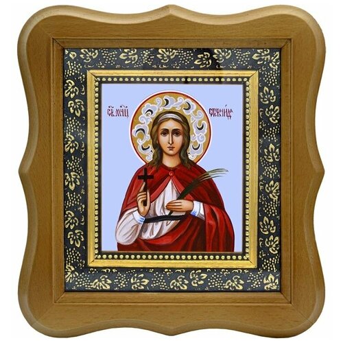 Стефанида Дамасская Святая мученица. Икона на холсте. икона мученица стефанида дамасская размер 40х60