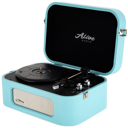 Виниловый проигрыватель Alive Audio STORIES Turquoise c Bluetooth ...