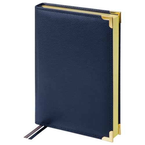 Ежедневник недатированный Delucci A5, 160 листов, кожа, фактурная кожа, золотой срез (UD1_90501)
