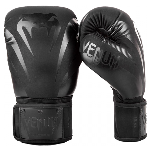 Перчатки боксерские Venum Impact Black/Black 10 унций перчатки боксерские venum impact black black 16 унций