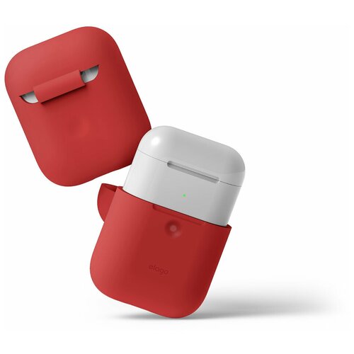 Чехол Elago для AirPods wireless Silicone case Red