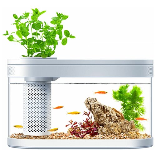 Xiaomi Акваферма Xiaomi Geometry Fish Tank Aquaponics Ecosystem C180 Standart Set (белый)