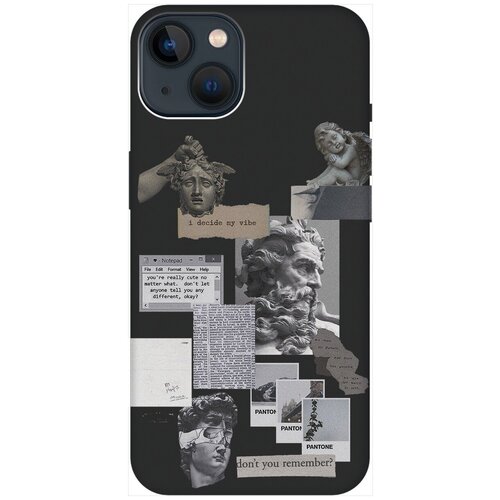 Силиконовый чехол на Apple iPhone 14 Plus / Эпл Айфон 14 Плюс с рисунком Antic Stickers Soft Touch черный силиконовый чехол на apple iphone 14 plus эпл айфон 14 плюс с рисунком bts stickers soft touch черный