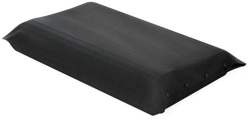 Наволочка LOVEME 48х68 см для анатомической подушки, страйп-сатин, цвет черный (Black)