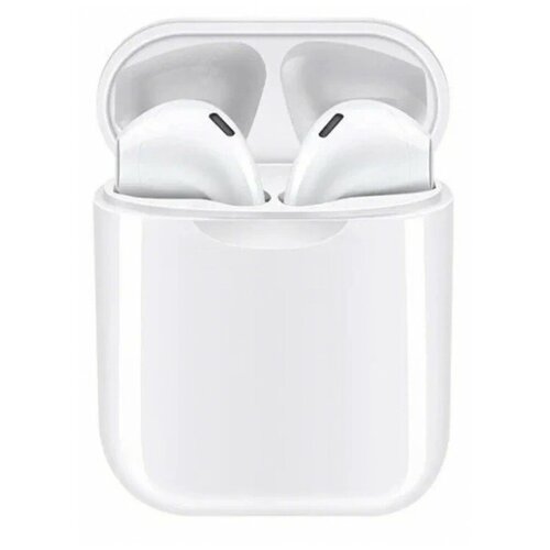 Беспроводные наушники-гарнитура i18 TWS с микрофоном для смартфона белые 119000₽