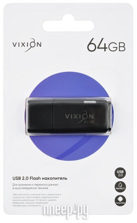 USB Flash Drive 64Gb - Vixion Shark Eyes USB 2.0 GS-00008769