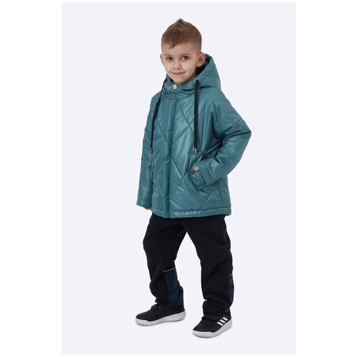фото Куртка демисезонная для мальчика шалуны 103399 изумруд 32, 116