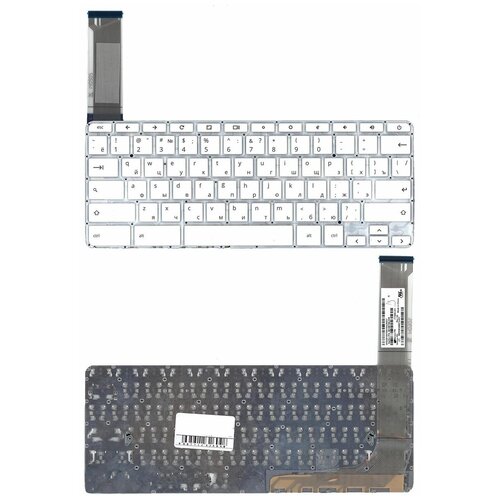 Клавиатура keyboard 9ZNBTSQ00R для ноутбука HP ChromeBook 14 G3 G4 14-2000 14-ak 14-q белая 1141₽