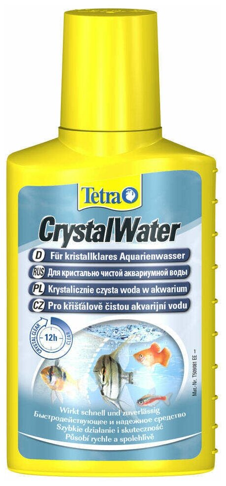 TetraAqua CrystalWater Препарат для подготовки кристально чистой воды 100мл - фотография № 4