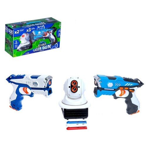 электронный тир laserpro gun с летающей мишенью Электронный тир WOOW TOYS Laser Gun