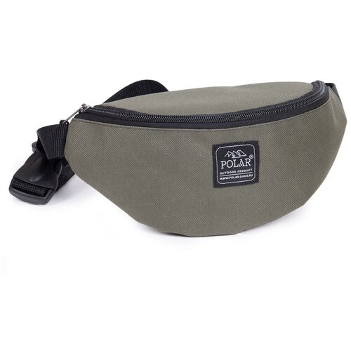 фото Сумка поясная polar повседневная, полиэстер, черный