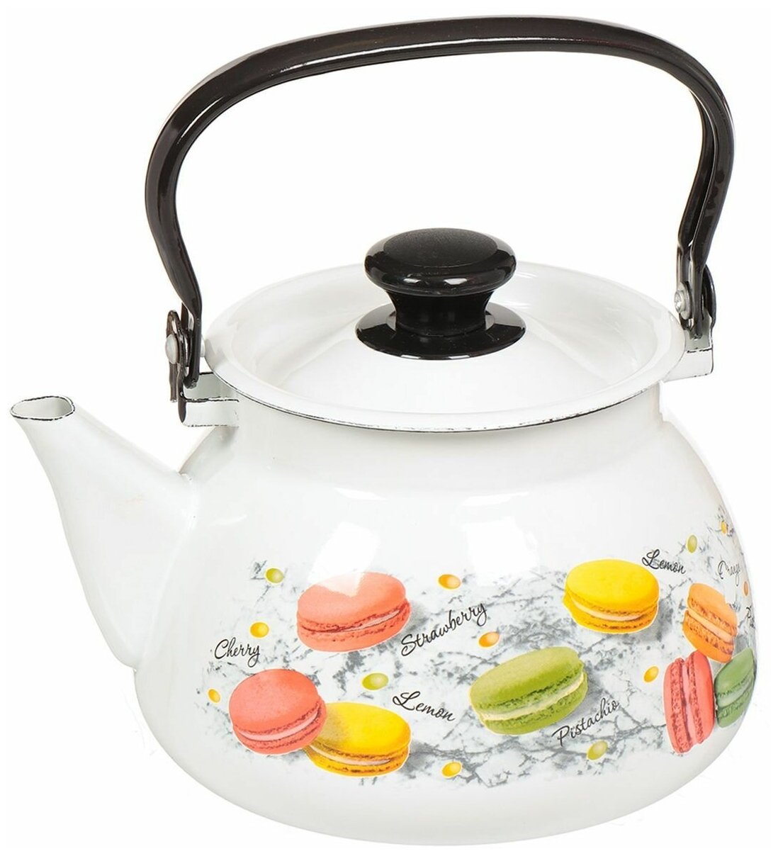 фото Чайник эмалированный Керченский металлургический завод 42104-122/6-У4 Цветное печенье, 3 л