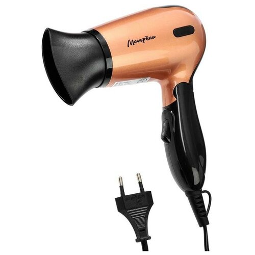 Фен матрёна MA-021 1400 Вт 2 скорости 2 температурных режима складная ручка бежевый 1шт 135200₽