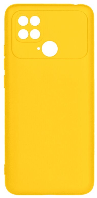 Чехол DF для Poco C40 Silicone Yellow poCase-08