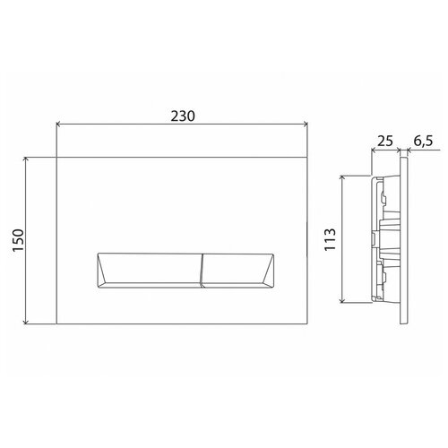 Кнопка смыва BelBagno MARMI BB009-MR-BIANCO белый