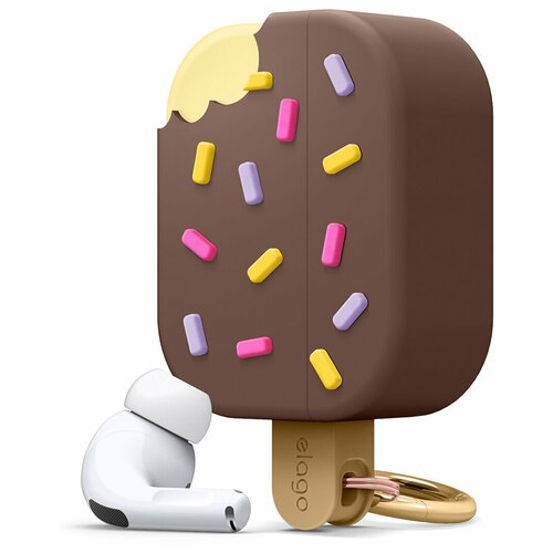 Чехол Elago Unique Ice Cream Hang case для AirPods Pro, коричневый