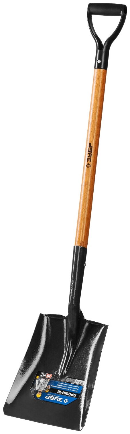 Лопата "Профи-10" совковая, деревянный черенок, с рукояткой, ЗУБР Профессионал - фотография № 2