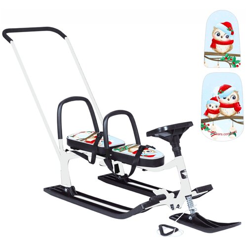 Снегокат Барс 505 Twins Baby Push, Совы карнавал