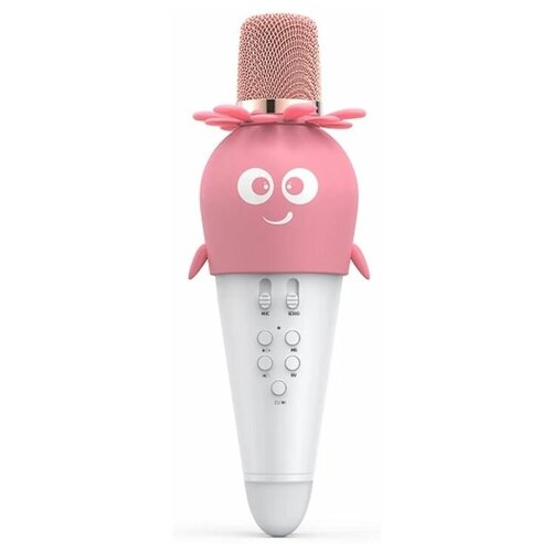 Беспроводной караоке-микрофон BT для детей (розовый)