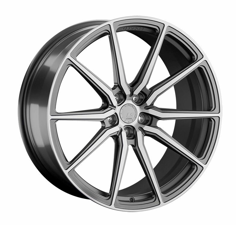 Колесный диск LS FORGED LS FG01 21x10" PCD5x112 ET20 D66.6 темно-серый матовый с полированными лучами