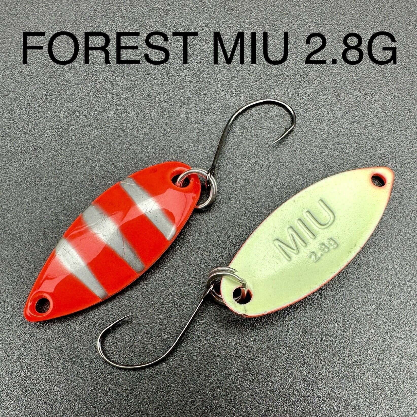 Блесна форелевая MIU Forest 2.8g микро колебалка ультралайт для спиннинга на форель, окунь, голавль, жерех, хариус, щуку, красноперку/ колеблющиеся блесна