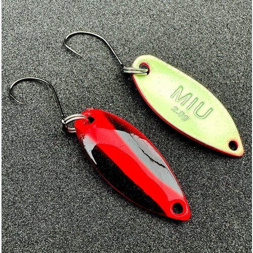 Блесна форелевая MIU Forest 2.8g микро колебалка ультралайт для спиннинга на форель, окунь, голавль, жерех, хариус, щуку, красноперку/ колеблющиеся блесна