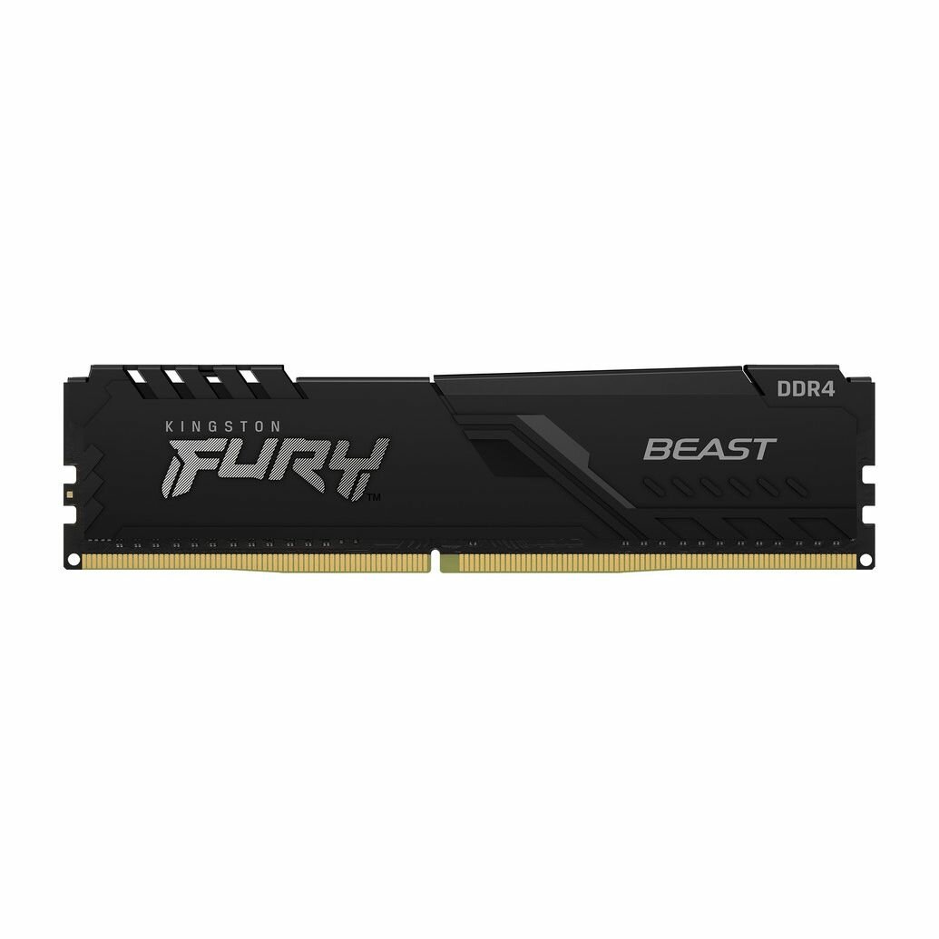 Оперативная память Kingston Fury Beast Black DDR4 3600Мгц 16 ГБ (KF436C18BB/16)
