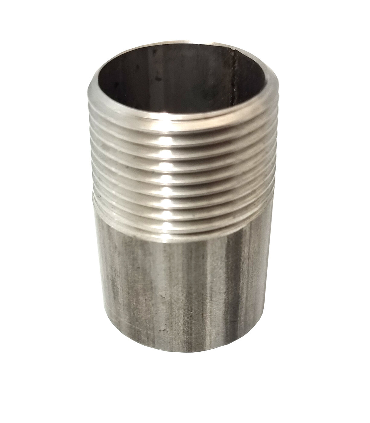 Ниппель приварной (штуцер) AISI 304 нерж резьба 1/2" L40 (5шт)