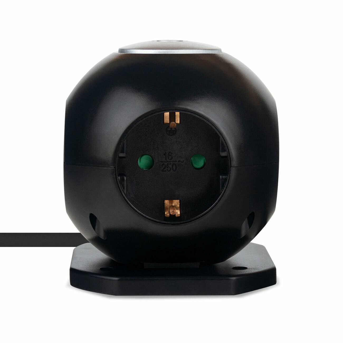 Rombica NEO SPHERUM Сетевой Фильтр 2хUSB(5В/2,1А)/3x220V/1,5м - Черный — фото 1