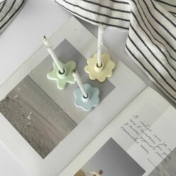 Набор подсвечников MONO Sculpt MINI SUMMER для тонких свечей 3шт
