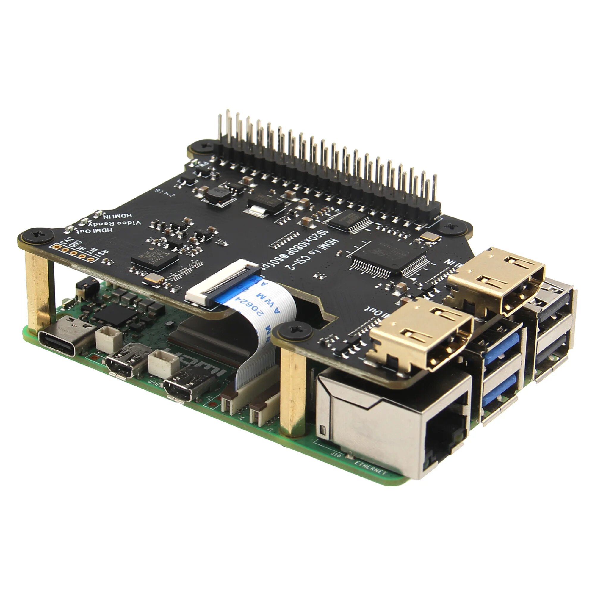Geekworm X1301 HDMI мост для Raspberry Pi 5/4B/3B+/3B — фото 1