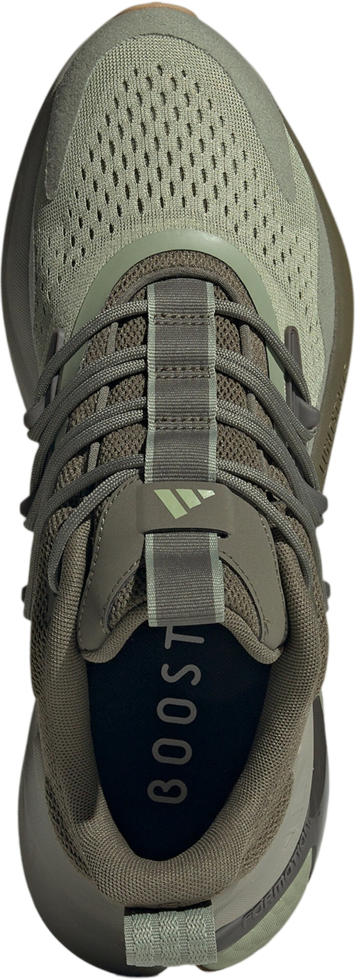 Кроссовки adidas AlphaBoost V2, полнота F, размер 8 UK, зеленый — фото 1