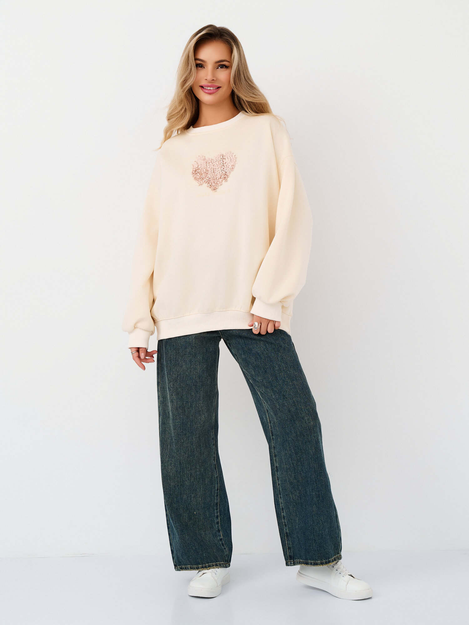 Худи Abby, размер ONE SIZE, , бежевый — фото 1