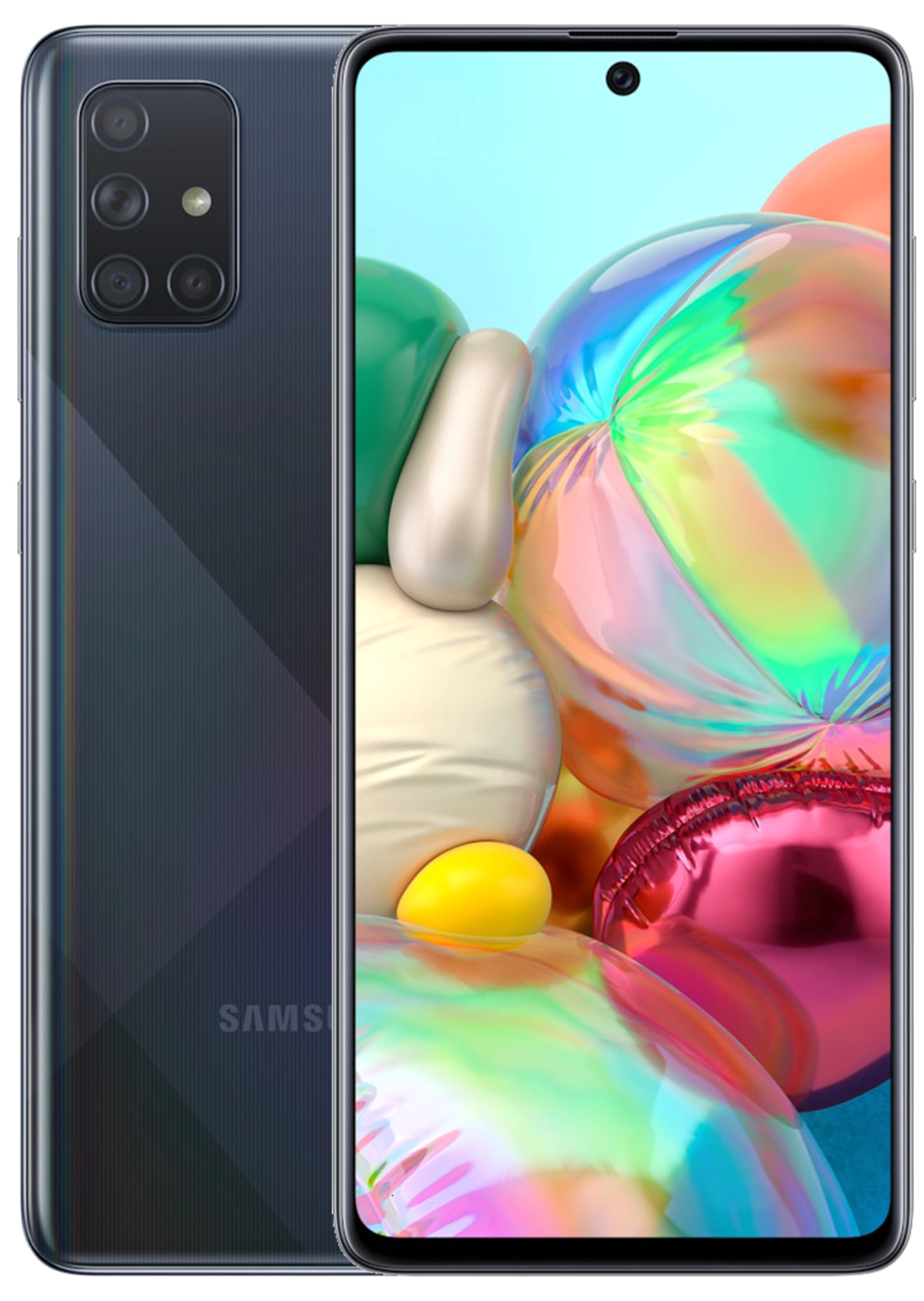 Смартфон Samsung Galaxy A71 6/128 ГБ RU, Dual nano SIM, черный — фото 1