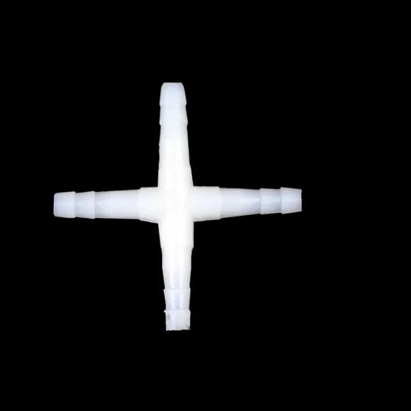 10 шт./лот 4 мм разъем для воздушного насоса для аквариума Т-образный разъем регулирующий клапан воздушная трубка аксессуары пластик Dia. 4mm Белый