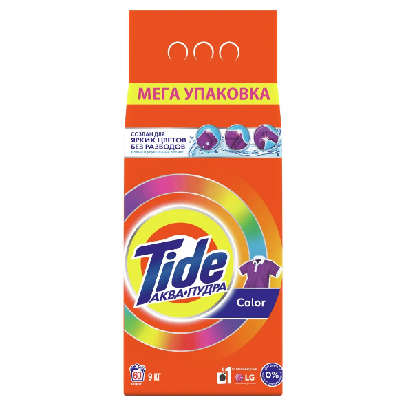 Стиральный порошок Tide, Color, 9 кг