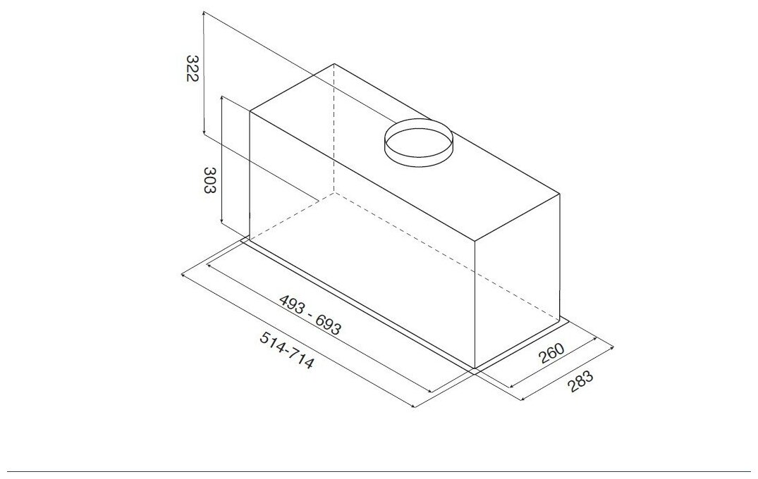 Встраиваемая вытяжка Jet Air Plane Lux BL/A/72 черный (prf0175763) - фото №3