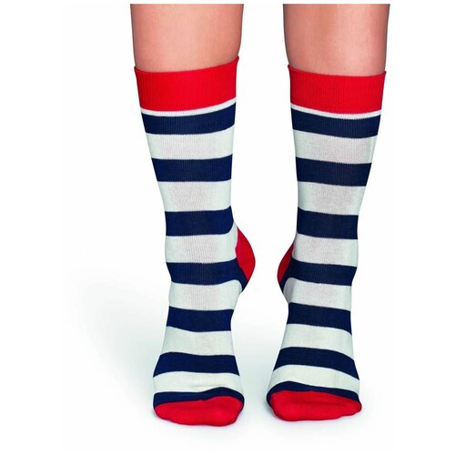 Носки Happy Socks, размер 36-40, белый, синий, мультиколор