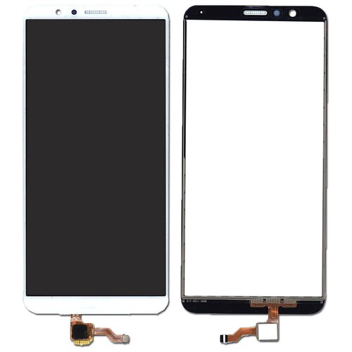Сенсорное стекло (тачскрин) для Huawei Honor 7X белое