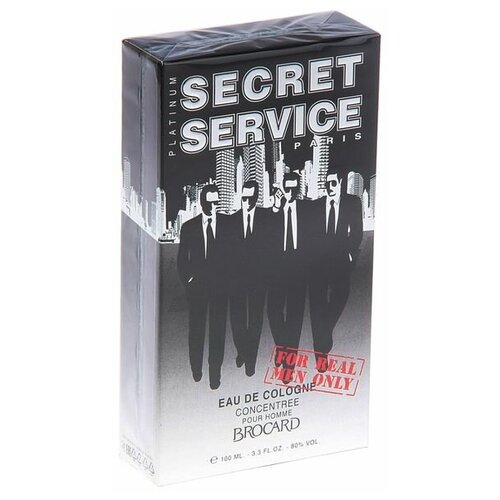 Одеколон мужской Secret Service Platinum, 100 мл brocard secret service одеколон 100 мл для мужчин