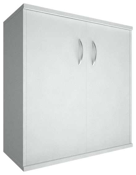 Шкаф для документов низкий широкий (2 низкие двери ЛДСП) RIVA А. СТ-3.1 Белый 770х365х828