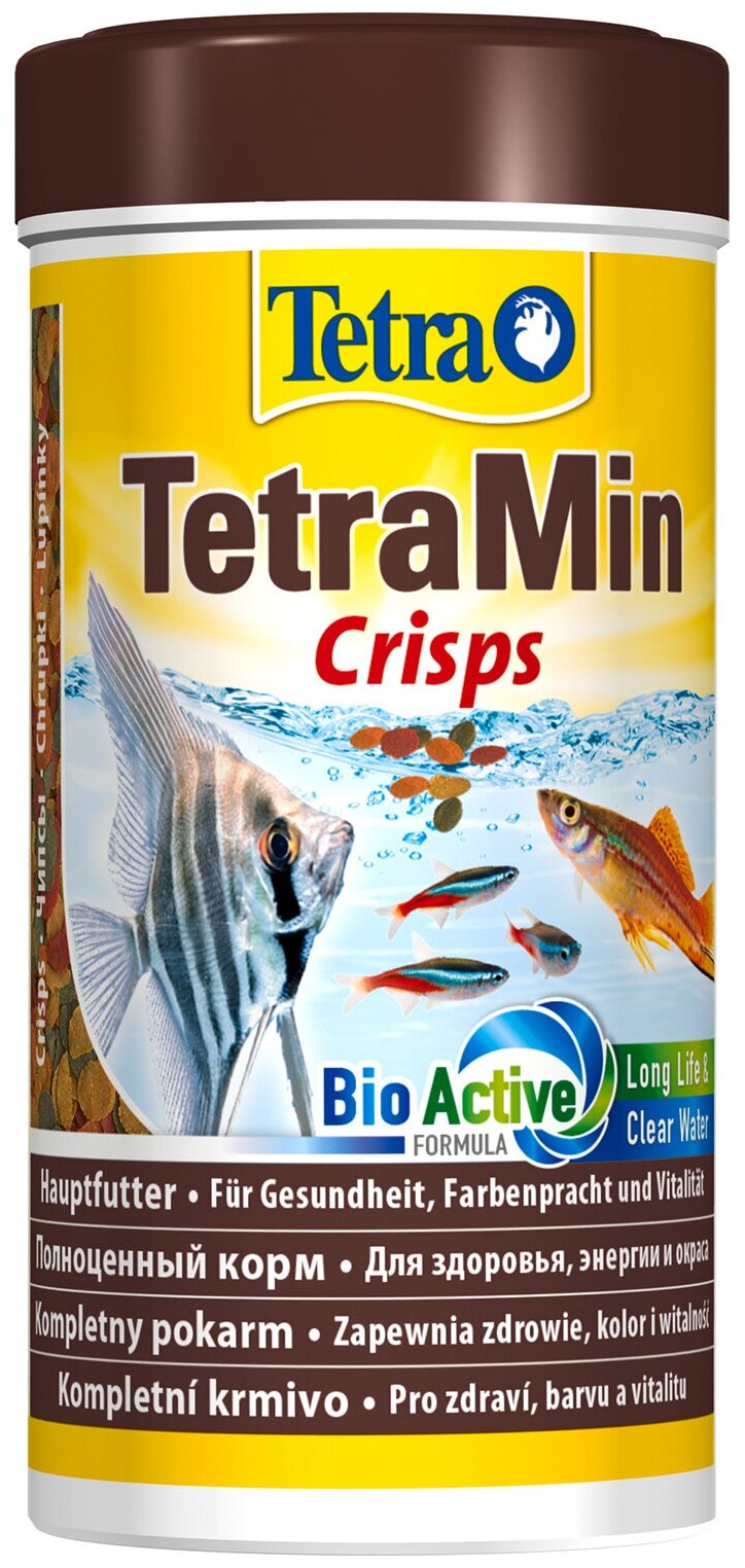 Корм для всех видов рыб Tetra Min Crisps корм-чипсы 250 мл - фотография № 1