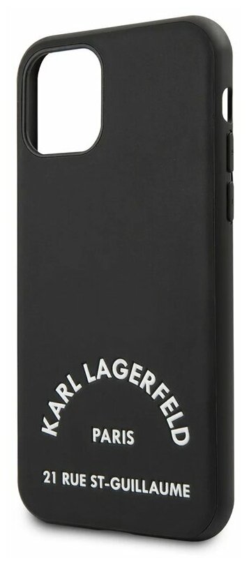 Lagerfeld для iPhone 11 чехол PU Leather Rue Saint Guillaume Hard Black, шт