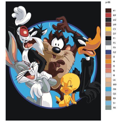 Картина по номерам, 60 x 75, IIIR-p-88, мультфильм, Кролик-Банни, Живопись по номерам, набор для раскрашивания, раскраска картина по номерам 60 x 75 iiir p 94 том и джерри мультфильм кот юмор живопись по номерам набор для раскрашивания раскраска