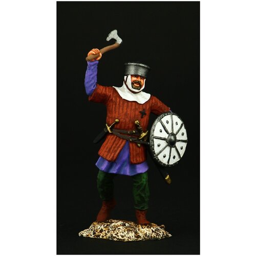 Оловянный солдатик SDS: Западноевропейский пехотинец, XII в. немецкий пехотинец 14 век солдатик оловянный